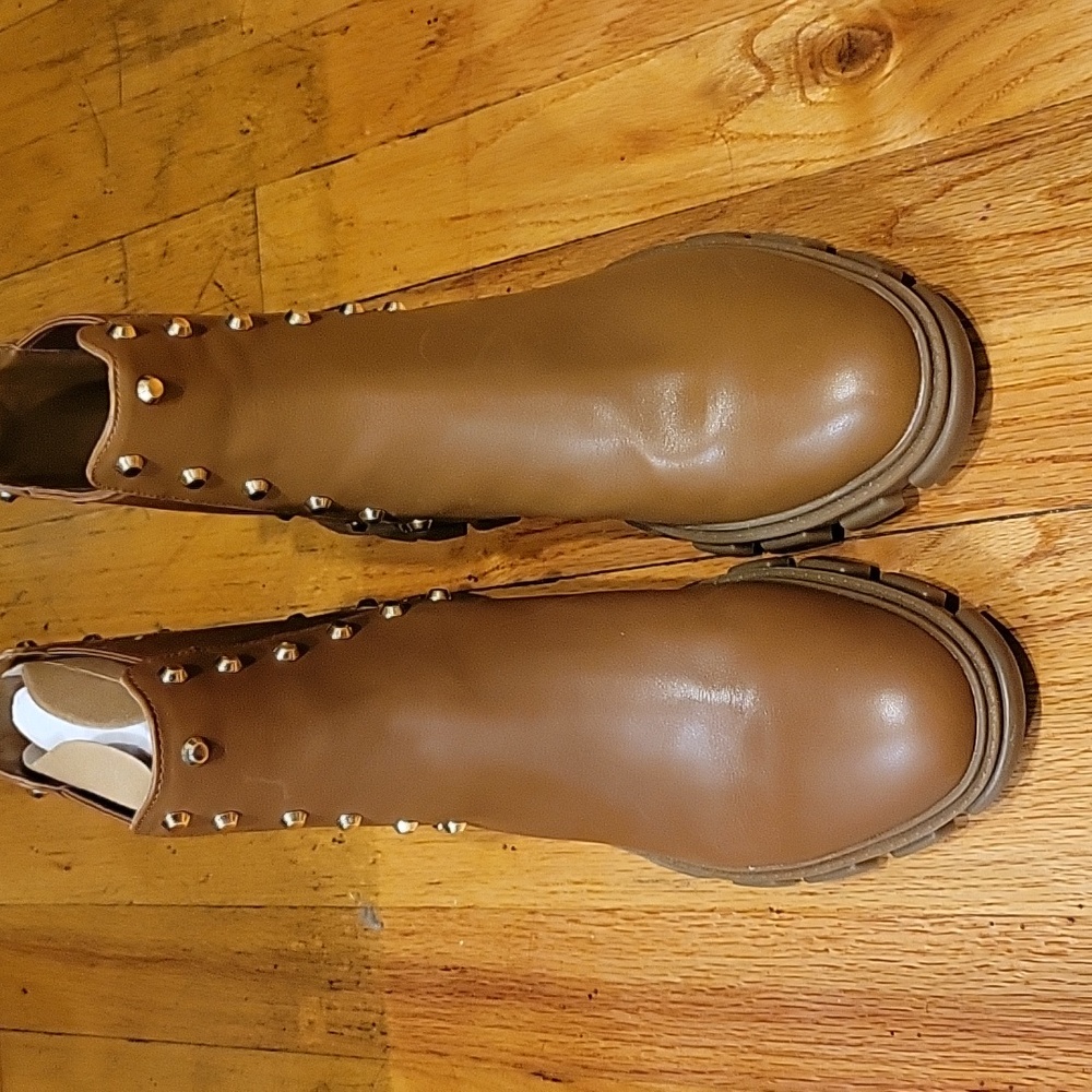 Michael kors studded lug sole boots
